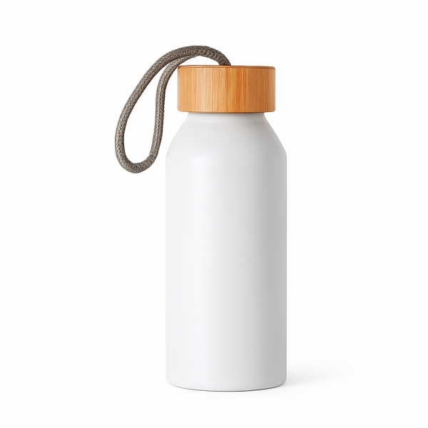 22oz Aluminum Sports Bottle with Bamboo - Image 2